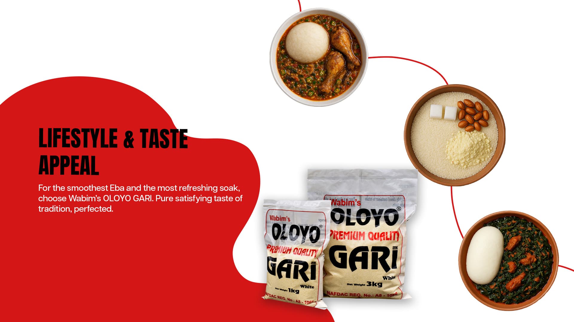 Oloyo Gari packaged product